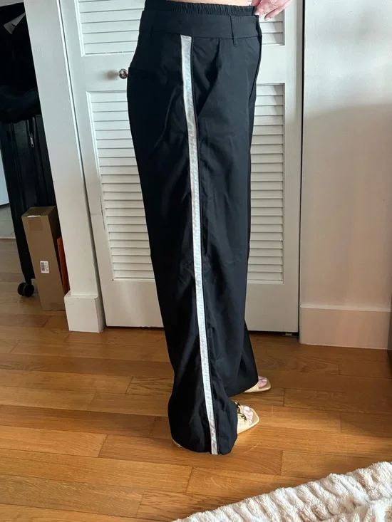 Zara Black Wide-Leg Men’s Trousers - Picture 3 of 5